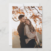 モダン ミニマル ウェディング 招待状 (裏面)