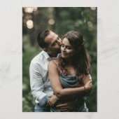 モダン ミニマル ウェディング 招待状 (裏面)