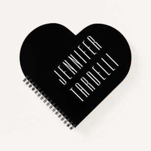 モダン ミニマル エレガントなデザイン - あなたの名前 ノートブック