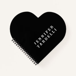 モダン ミニマル エレガントな名刺デザイン - お名前を入れて ノートブック