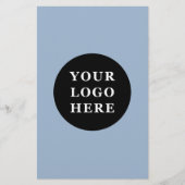 モダン、ミニマル、エレガント、カスタマイズ可能 便箋 (正面)