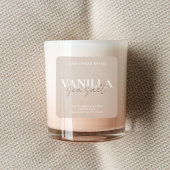 モダン ミニマル エレガント キャンドル ラベル