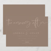 モダン ミニマル エレガント クラシック | ウェディング ブランシュ 招待状 (正面/裏面)