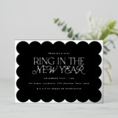 モダン ミニマル エレガント サージュグリーン レトロ ウェーブ エッジ 箔シーズンカード (立ち正面)