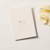 モダン ミニマル エレガント シンプル クリーム ウェディング 招待状