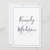 モダン ミニマル ✨💌 エレガント トレンドセッター 招待状 (裏面)