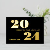 モダン ミニマル エレガント, 会社名 箔シーズンカード (立ち正面)