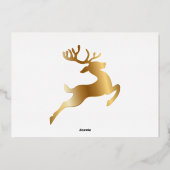 モダン ミニマル エレガント 箔シーズンカード (裏面)