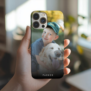 モダン ミニマル オリジナル 写真 名前 iPhone 16ケース