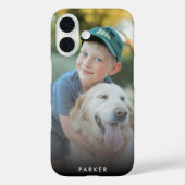 モダン ミニマル オリジナル 写真 名前 Case-Mate iPhoneケース (裏面)