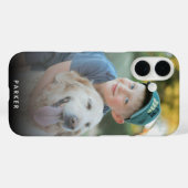 モダン ミニマル オリジナル 写真 名前 Case-Mate iPhoneケース (裏面 (横))
