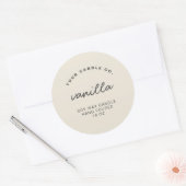 モダン ミニマル オーダーメイド キャンドル ラベル (封筒)