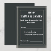 モダン ミニマル オーダーメイド Save The Date 招待状 (正面/裏面)