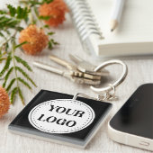 モダン、ミニマル、カスタマイズエレガント可能 キーホルダー (正面右)