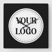 モダン、ミニマル、カスタマイズエレガント可能 スクエア壁時計 (正面)