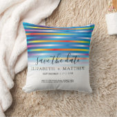 モダン ミニマル カラフル グラデーション デザイン クッション (ブランケット)