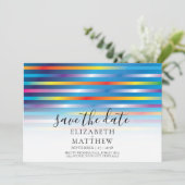 モダン ミニマル カラフル グラデーション デザイン 招待状 (スタンド正面)