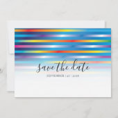 モダン ミニマル カラフル グラデーション デザイン 招待状 (裏面)