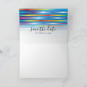モダン ミニマル カラフル グラデーション デザイン 招待状 (内部)