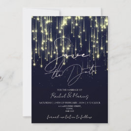 モダン ミニマル カリグラフィー ウェディング セーブ・ザ・デート 招待状