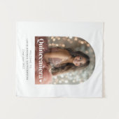 モダン ミニマル クイーンセニョーラ アーチ型写真 タペストリー (正面(横))