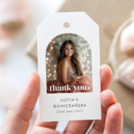 モダン ミニマル クイーンセニョーラ アーチ型 フォト ギフトタグ