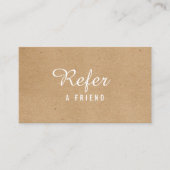 モダン ミニマル クラフト プロフェッショナル 紹介カード (正面)