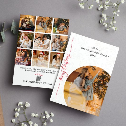 モダン ミニマル クリスマス フォト ホリデー