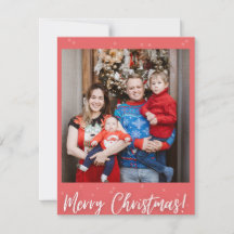 モダン ミニマル クリスマス 写真 ホリデーカード