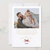 モダン ミニマル クリスマス 赤 (裏面)