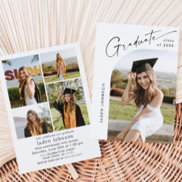 モダン ミニマル グラデーション5 フォト 卒業パーティー 招待状