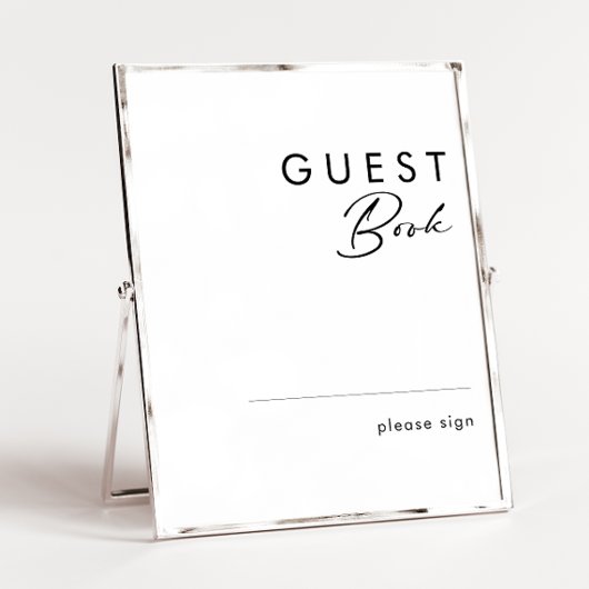 モダン ミニマル ゲストブック サイン