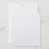 モダン ミニマル ゴールドとホワイトのウェディング 招待状 (裏面)