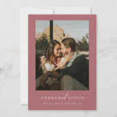 モダン ミニマル シンプル ウェディング 招待状 (裏面)