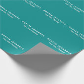 モダン ミニマル シンプル エレガント ブルー グリーン ラッピングペーパー (角)