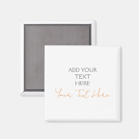 モダン ミニマル シンプル オーダーメイド テキスト追加 マグネット (正面/裏面)