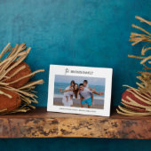 モダン ミニマル シンプル オーダーメイド ファミリー フォト フォトプラーク (側面)