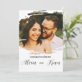 モダン ミニマル シンプル 招待状 (スタンド正面)