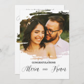 モダン ミニマル シンプル 招待状 (正面/裏面)