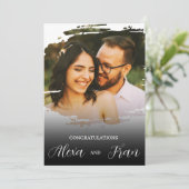 モダン ミニマル シンプル 招待状 (スタンド正面)