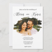 モダン ミニマル シンプル 招待状 (裏面)