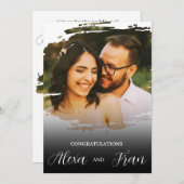 モダン ミニマル シンプル 招待状 (正面/裏面)