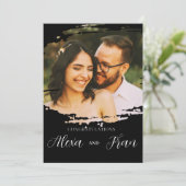 モダン ミニマル シンプル 招待状 (スタンド正面)