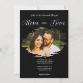 モダン ミニマル シンプル 招待状 (裏面)