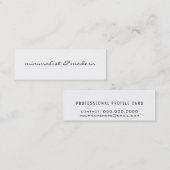 モダン&ミニマル スキニー名刺 (正面/裏面)