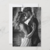 モダン ミニマル スクリプト フォト セーブ・ザ・デート (裏面)