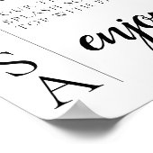 モダン ミニマル スクリプト ミモザ バー サイン (角)