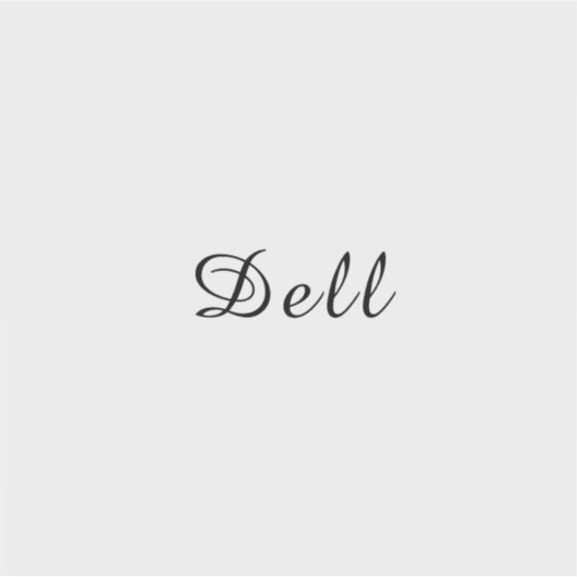 モダン ミニマル スタイリッシュ Dell デザイン シール (正面)