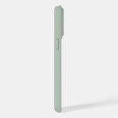 モダン ミニマル セージグリーン 名前入り iPhoneケース (右側面)