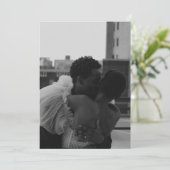 モダン ミニマル セーブ・ザ・デート ご案内 招待状 (スタンド正面)